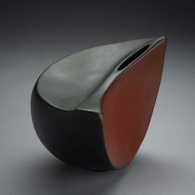 clay sculptural vessel