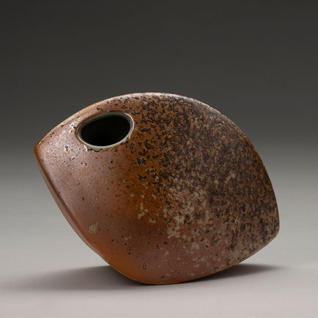 wood fired ikebana vessel